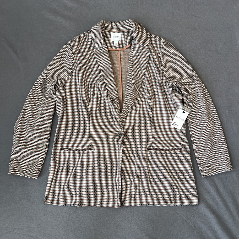 Nine West The Relaxed Blazer‎ Women's XXL Multicolor Year Round Closet Staple